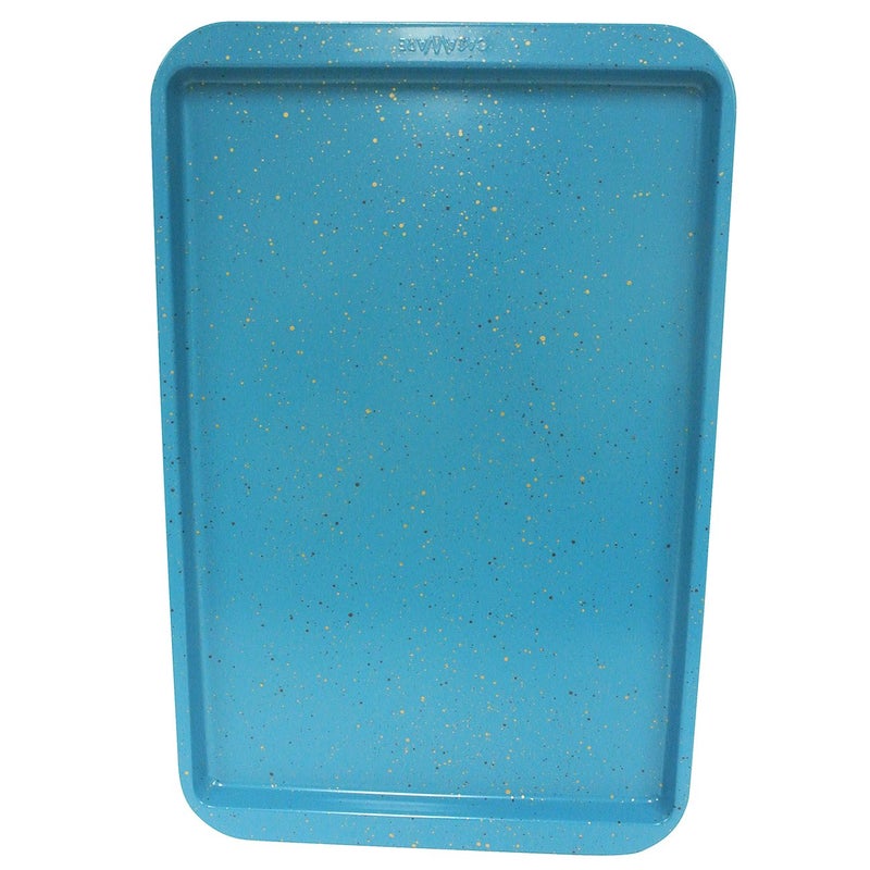 CasaWare Ceramic Coated NonStick Cookie/Jelly Roll Pan 11"x17" (Blue Granite) - Image 3